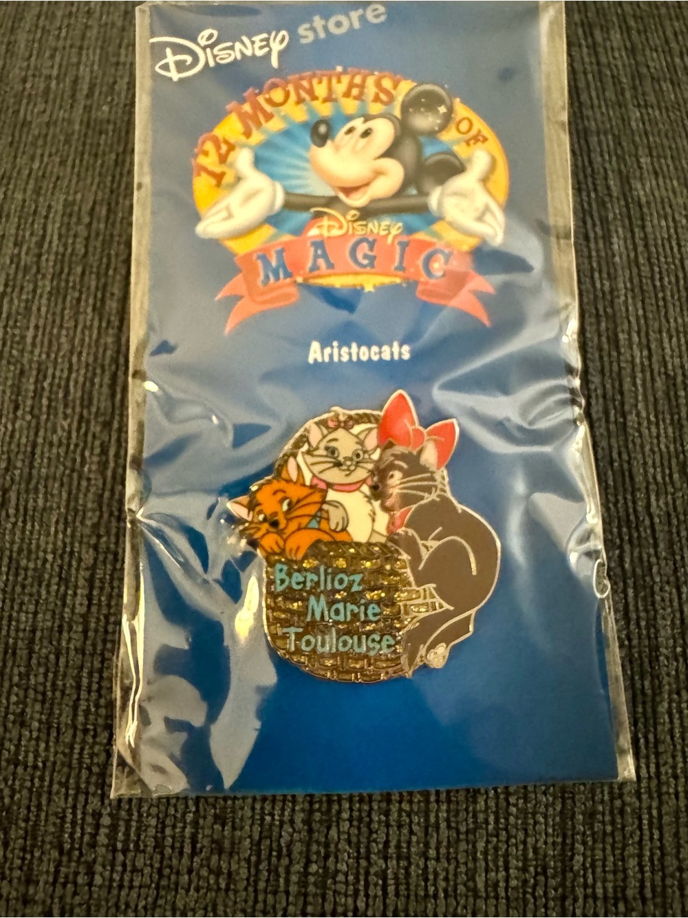 Disney’s Aristocats Berlioz, Marie, Toulouse Pin